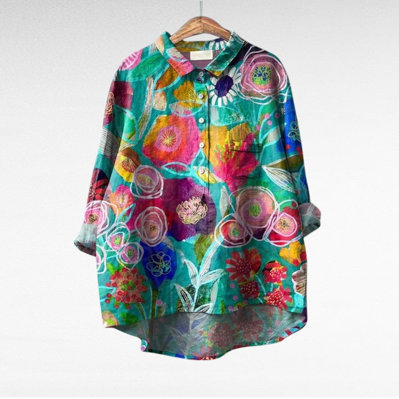 Thérèse | Elegant Linne Sommarblus