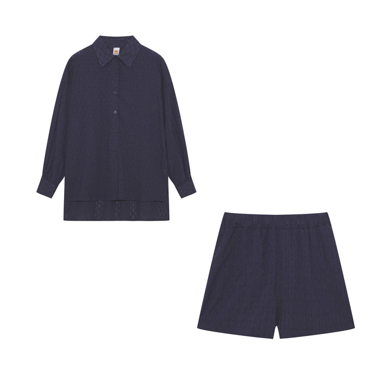 Elizabeth - Lätt skjorta och shorts-set