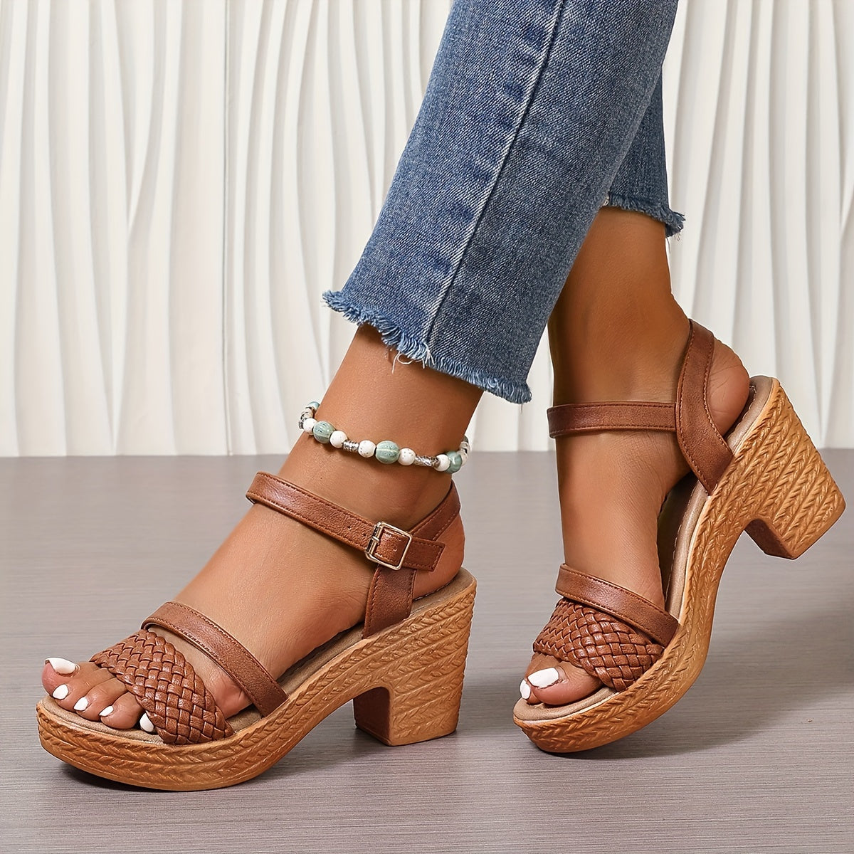 Caroline | Flätade Sandaler