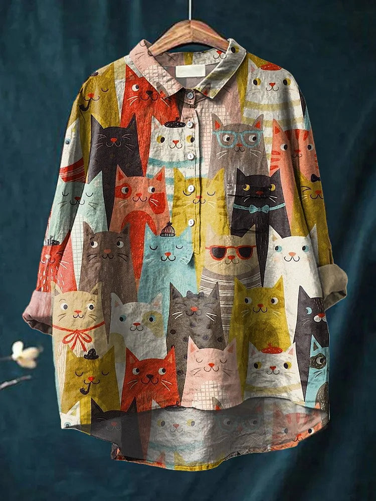 Sheila™ - Kattkonst T-shirt