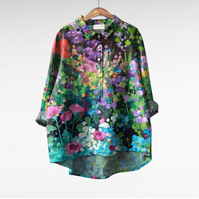 Thérèse | Elegant Linne Sommarblus
