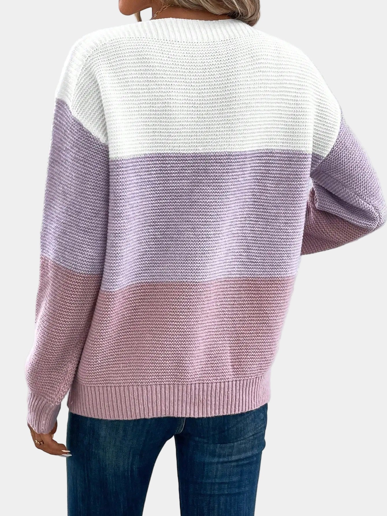 Cyraline | Stilren Ombre Stickad Tröja