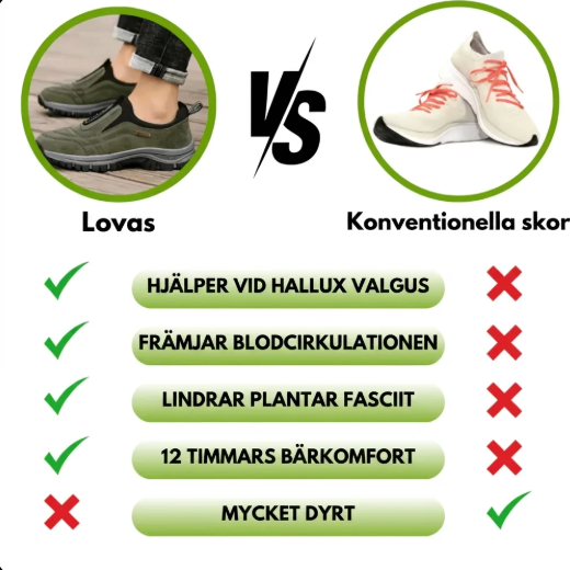 Lovas™ | Promenadskor för smärtfria fötter