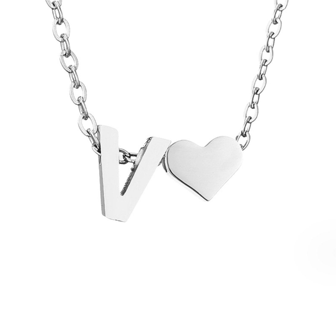YAHNA | BREV INITIAL SILVER HÄNGSmycke