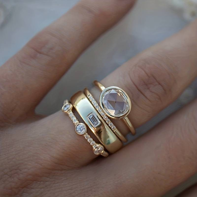 LILIANA | TIDSLÖS GULD RINGSETT